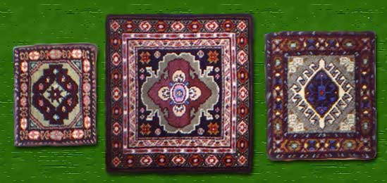 Three rugs on daghestan motives